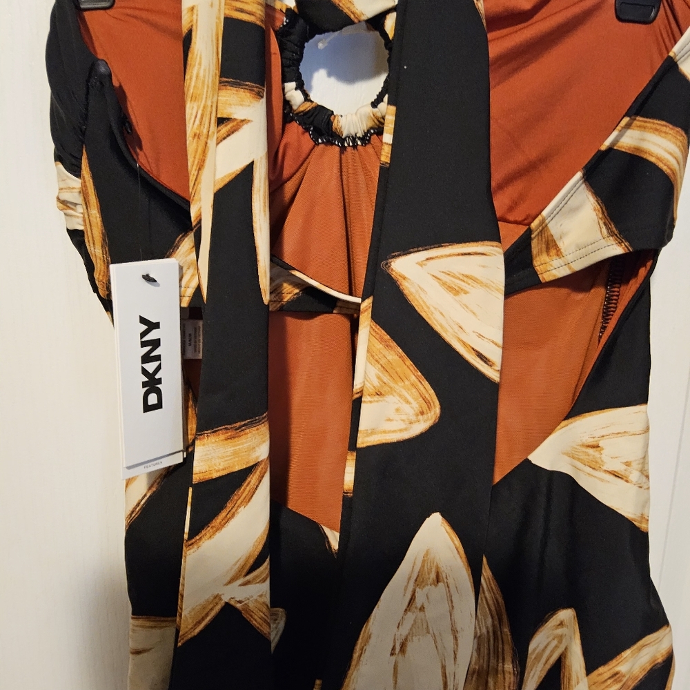 1DKNY Black and Tan size medium Swimsuit - Picture 9 of 9